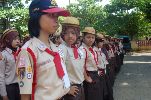 Anggota Pramuka Penggalang erpseerta seleksi